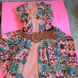 City Triangles Floral Print Maxi Dress